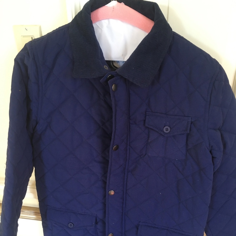 Boy's navy blue quilted jacket size 14